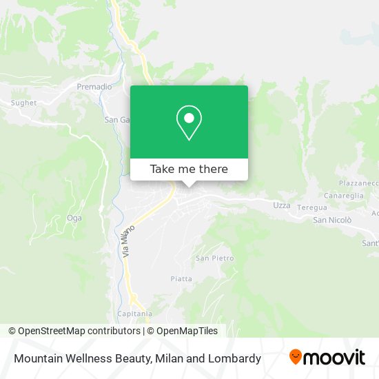 Mountain Wellness Beauty map