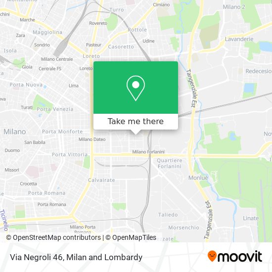 Via Negroli 46 map