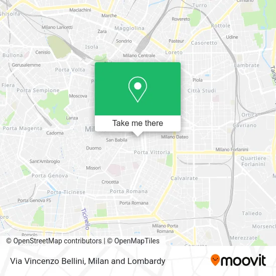 Via Vincenzo Bellini map