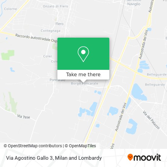 Via Agostino Gallo  3 map