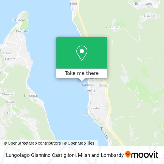 Lungolago Giannino Castiglioni map