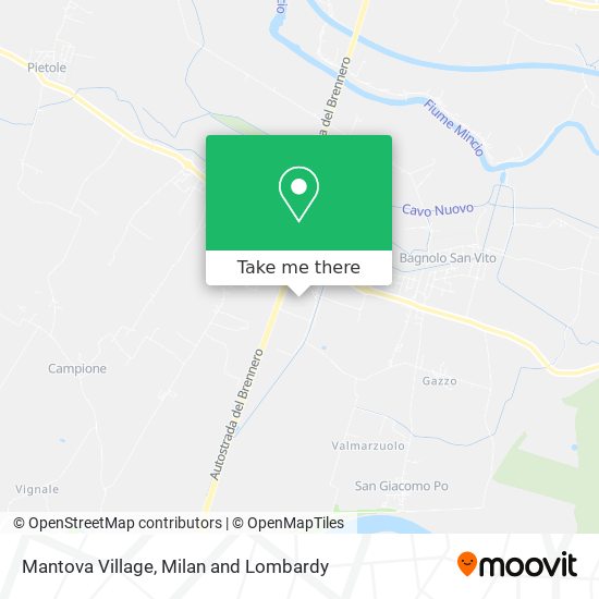 Mantova Village map