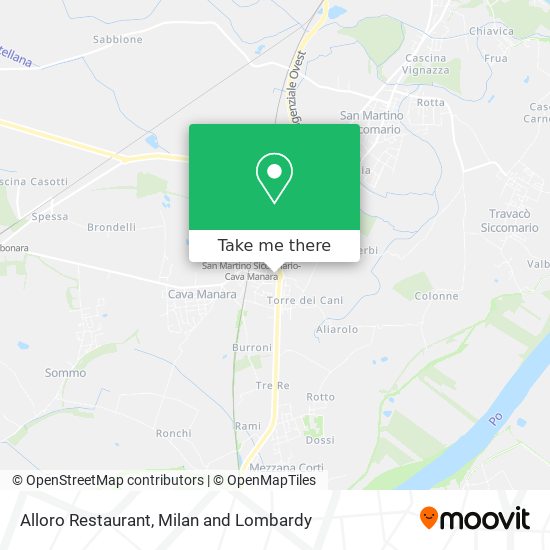 Alloro Restaurant map