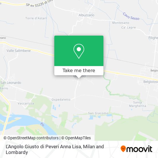 L'Angolo Giusto di Peveri Anna Lisa map