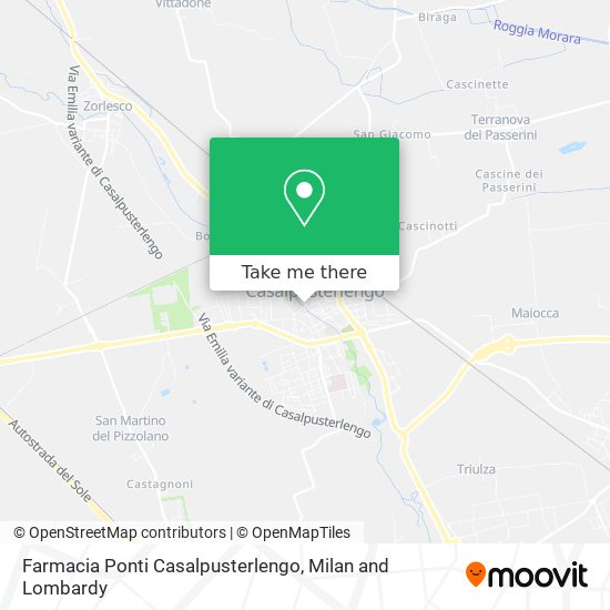 Farmacia Ponti Casalpusterlengo map