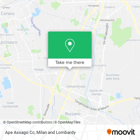 Ape Assago Cc map