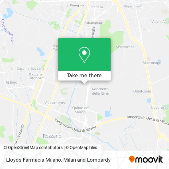Lloyds Farmacia Milano map