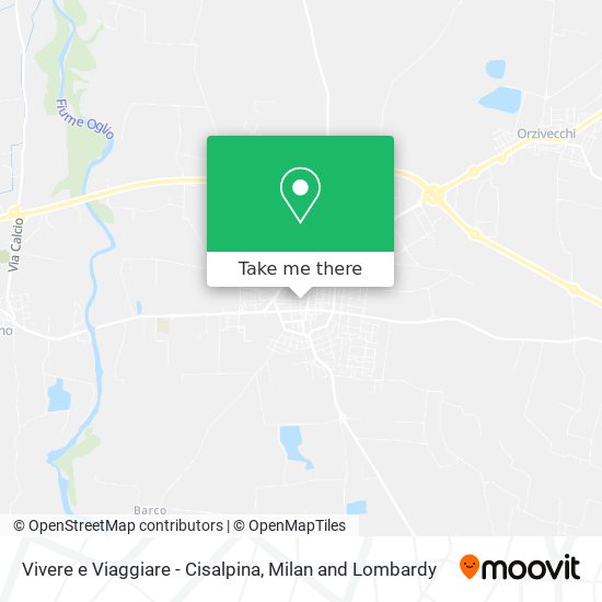 Vivere e Viaggiare - Cisalpina map