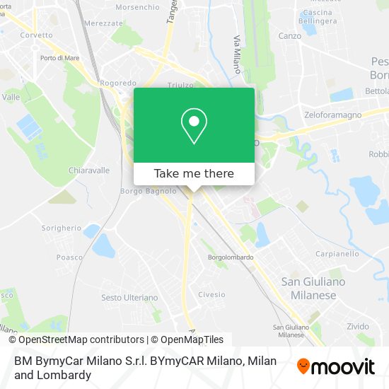 BM BymyCar Milano S.r.l. BYmyCAR Milano map