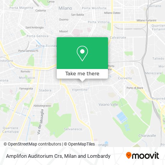 Amplifon Auditorium Crs map
