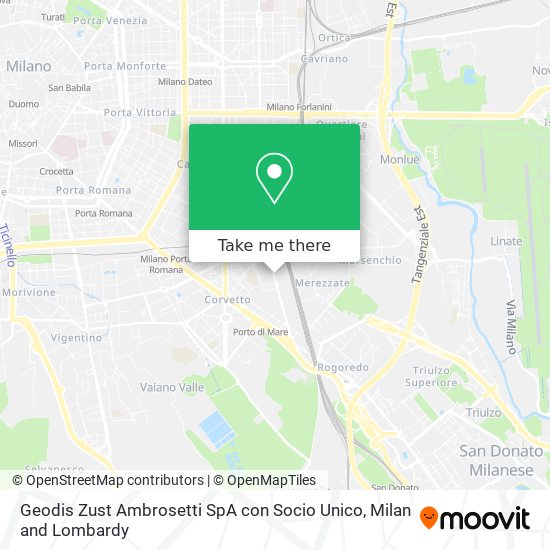 Geodis Zust Ambrosetti SpA con Socio Unico map