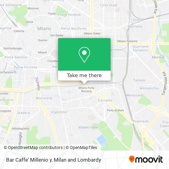Bar Caffe' Millenio y map
