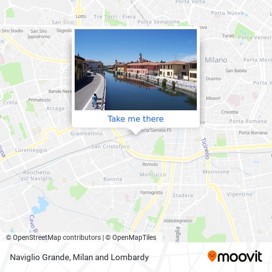 Naviglio Grande map