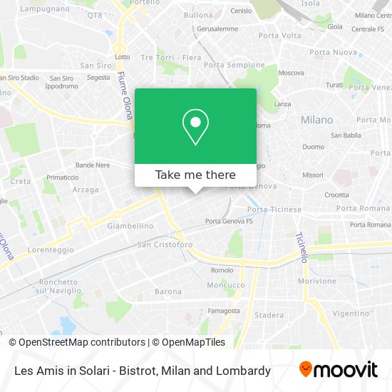 Les Amis in Solari - Bistrot map