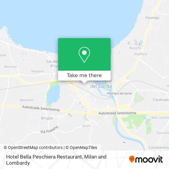 Hotel Bella Peschiera Restaurant map
