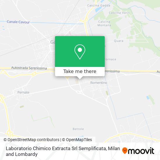 Laboratorio Chimico Extracta Srl Semplificata map