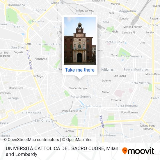 UNIVERSITÀ CATTOLICA DEL SACRO CUORE map