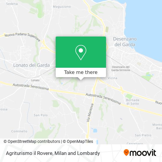 Agriturismo il Rovere map