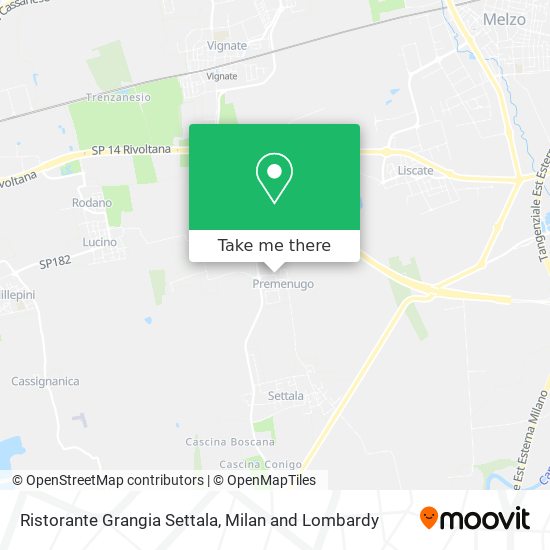 Ristorante Grangia Settala map