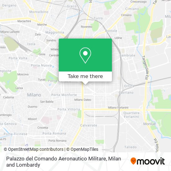 Palazzo del Comando Aeronautico Militare map
