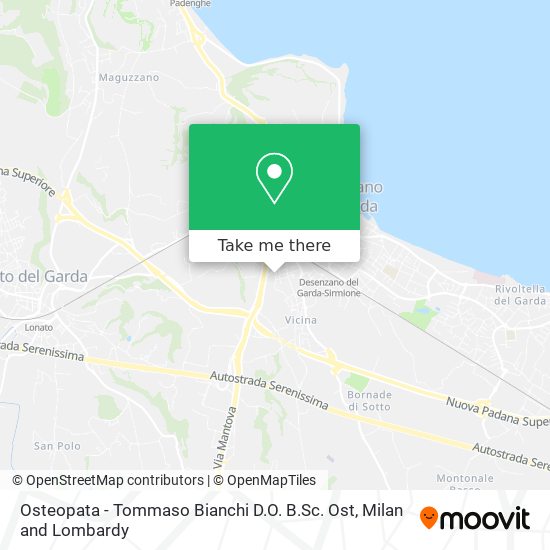 Osteopata - Tommaso Bianchi D.O. B.Sc. Ost map