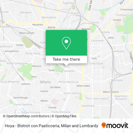 Hoya - Bistrot con Pasticceria map
