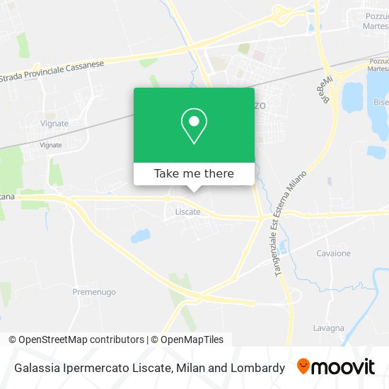 Galassia Ipermercato Liscate map
