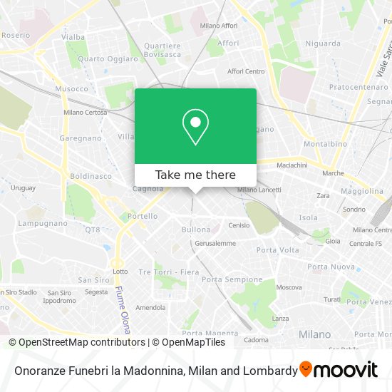 Onoranze Funebri la Madonnina map