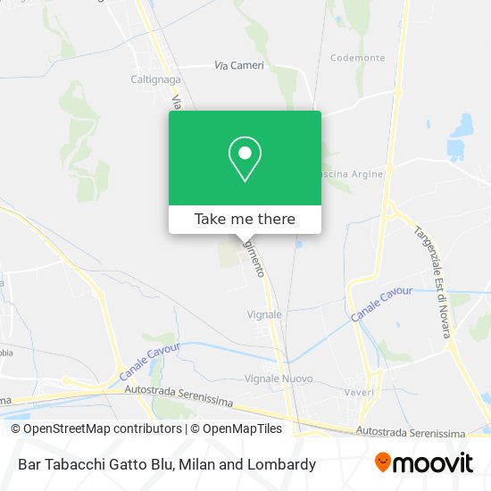 Bar Tabacchi Gatto Blu map
