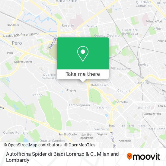 Autofficina Spider di Biadi Lorenzo & C. map