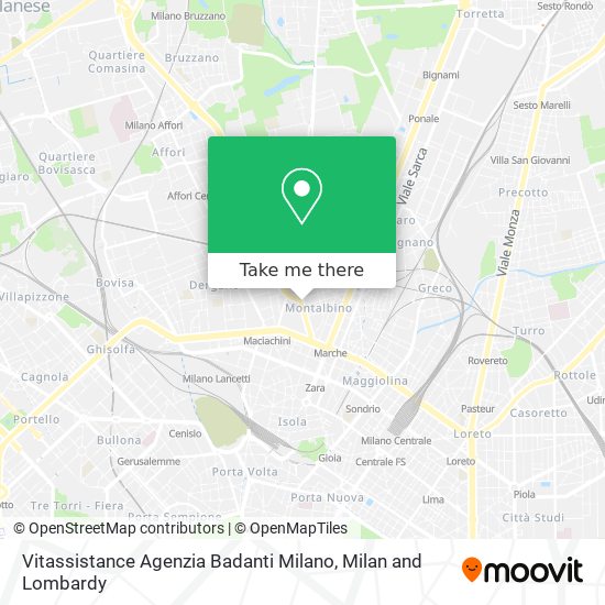 Vitassistance Agenzia Badanti Milano map