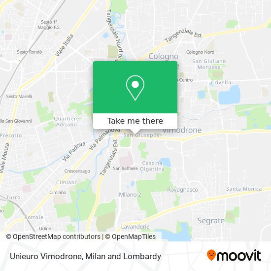 Unieuro Vimodrone map