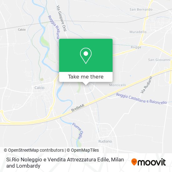 Si.Rio Noleggio e Vendita Attrezzatura Edile map