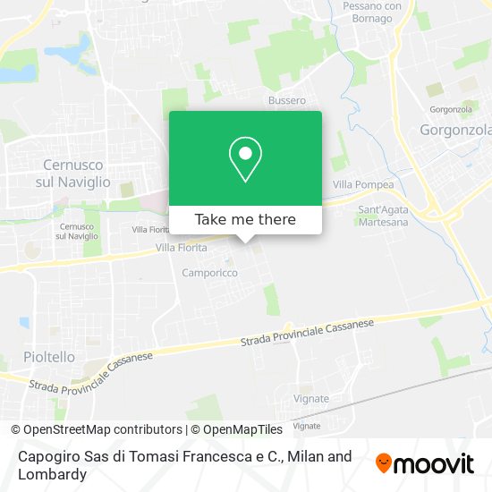 Capogiro Sas di Tomasi Francesca e C. map