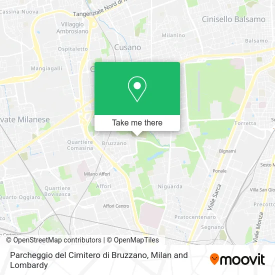Parcheggio del Cimitero di Bruzzano map