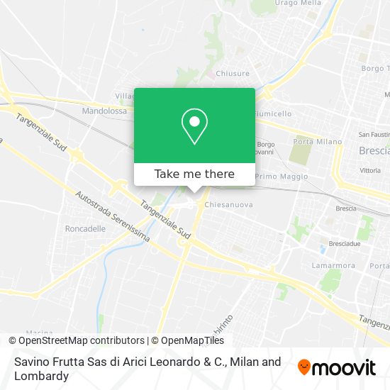 Savino Frutta Sas di Arici Leonardo & C. map