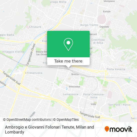 Ambrogio e Giovanni Folonari Tenute map