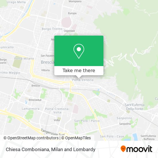 Chiesa Comboniana map