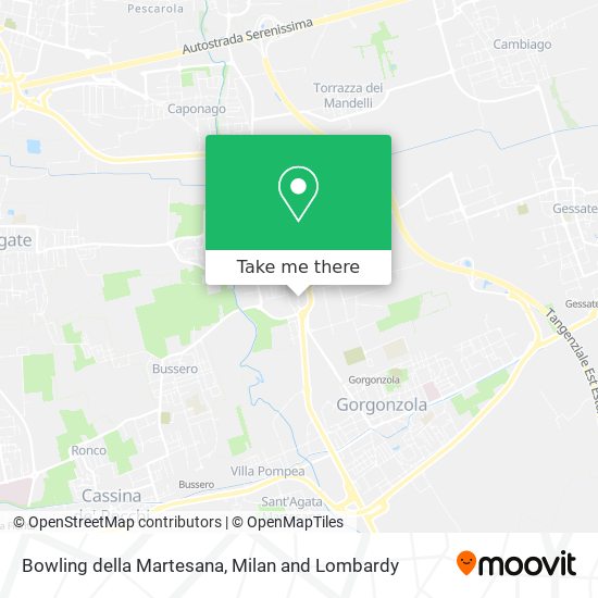 Bowling della Martesana map
