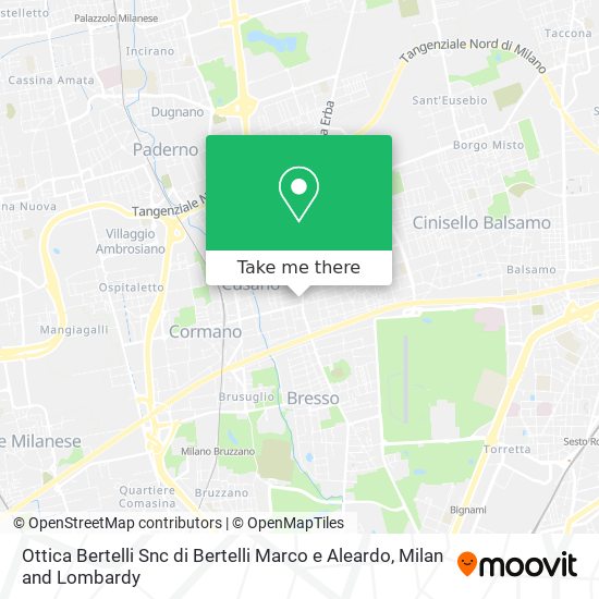Ottica Bertelli Snc di Bertelli Marco e Aleardo map