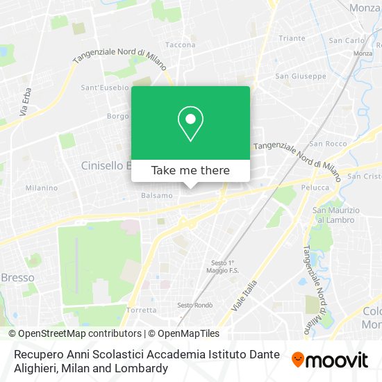 Recupero Anni Scolastici Accademia Istituto Dante Alighieri map