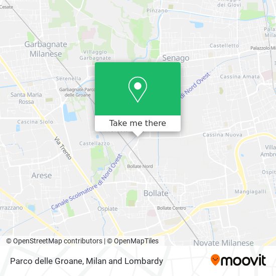 Parco delle Groane map