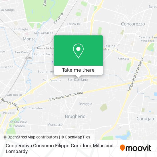 Cooperativa Consumo Filippo Corridoni map