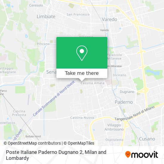 Poste Italiane Paderno Dugnano 2 map