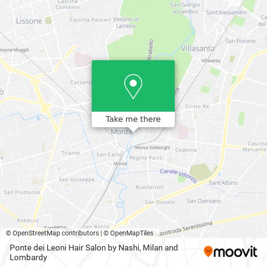 Ponte dei Leoni Hair Salon by Nashi map