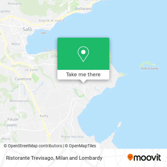 Trevisago Restaurant map