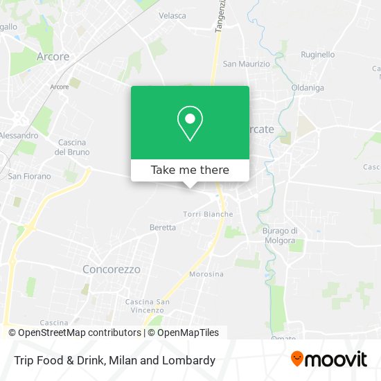 Trip Food & Drink map