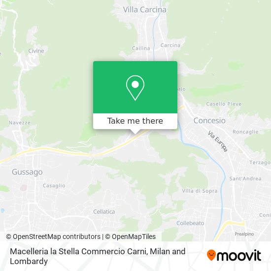 Macelleria la Stella Commercio Carni map