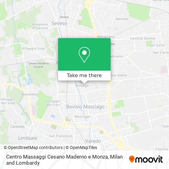 Centro Massaggi Cesano Maderno e Monza map