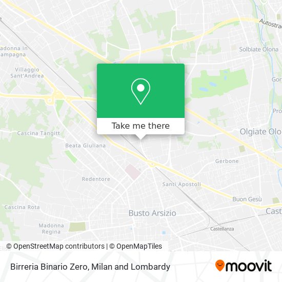 Birreria Binario Zero map